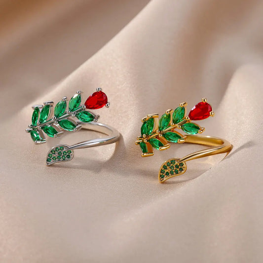 Eleganter Zirkonring in Roségold