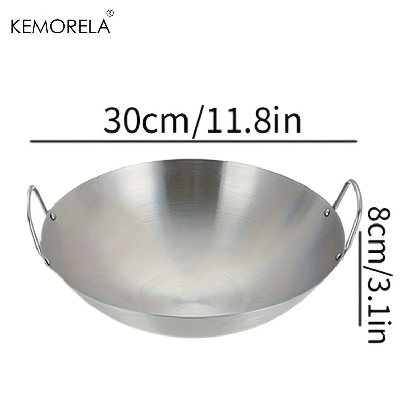 KEMORELA Edelstahl Wok – Zeitlose Eleganz für gesundes Kochen