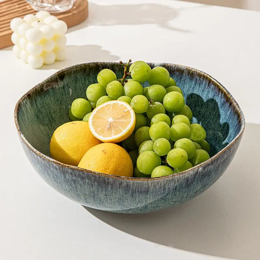 Elegante 24 cm Keramiksuppenschüssel – Ofen-glasiert und mikrowellenfest