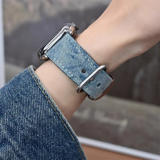 Denim-Edition: Elegantes Apple Watch Armband
