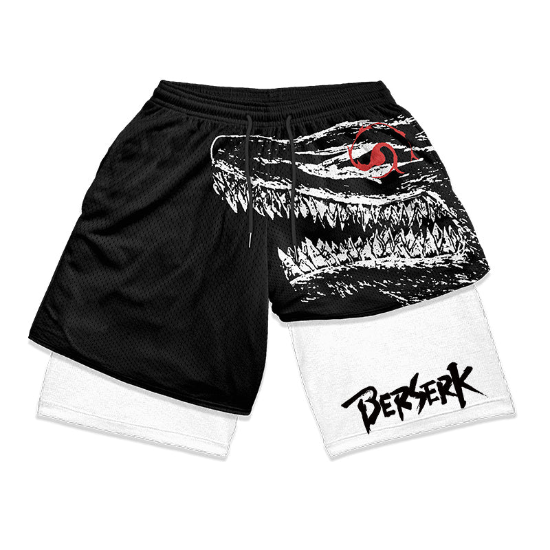 Atheltichub Anime Berserk 2-in-1 Gym Shorts