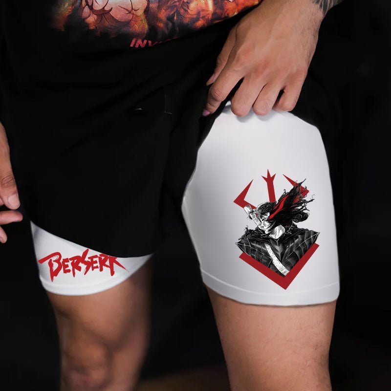 Atheltichub Anime Berserk 2-in-1 Gym Shorts