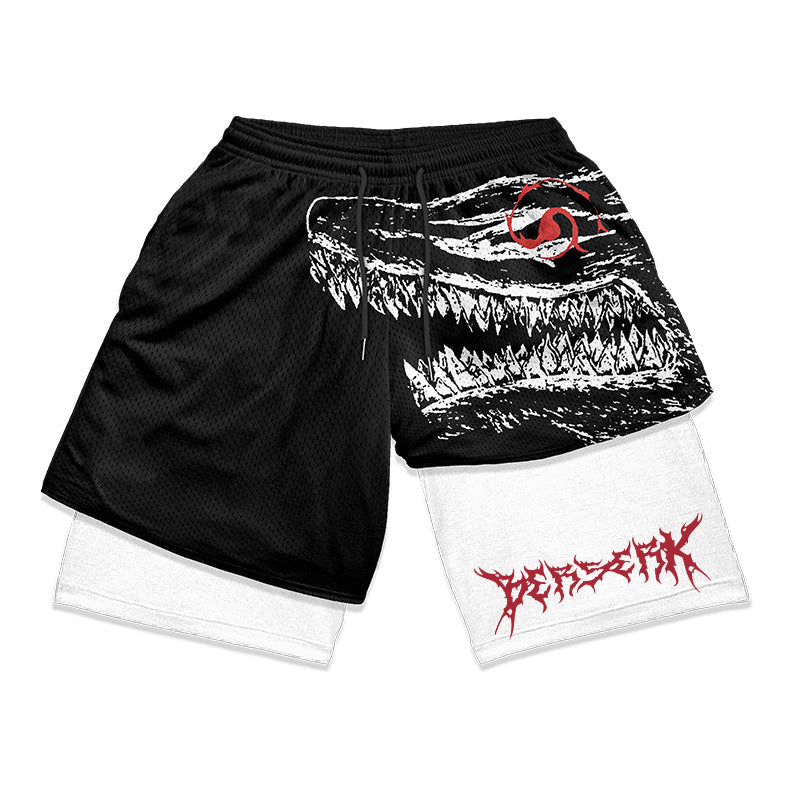 Atheltichub Anime Berserk 2-in-1 Gym Shorts