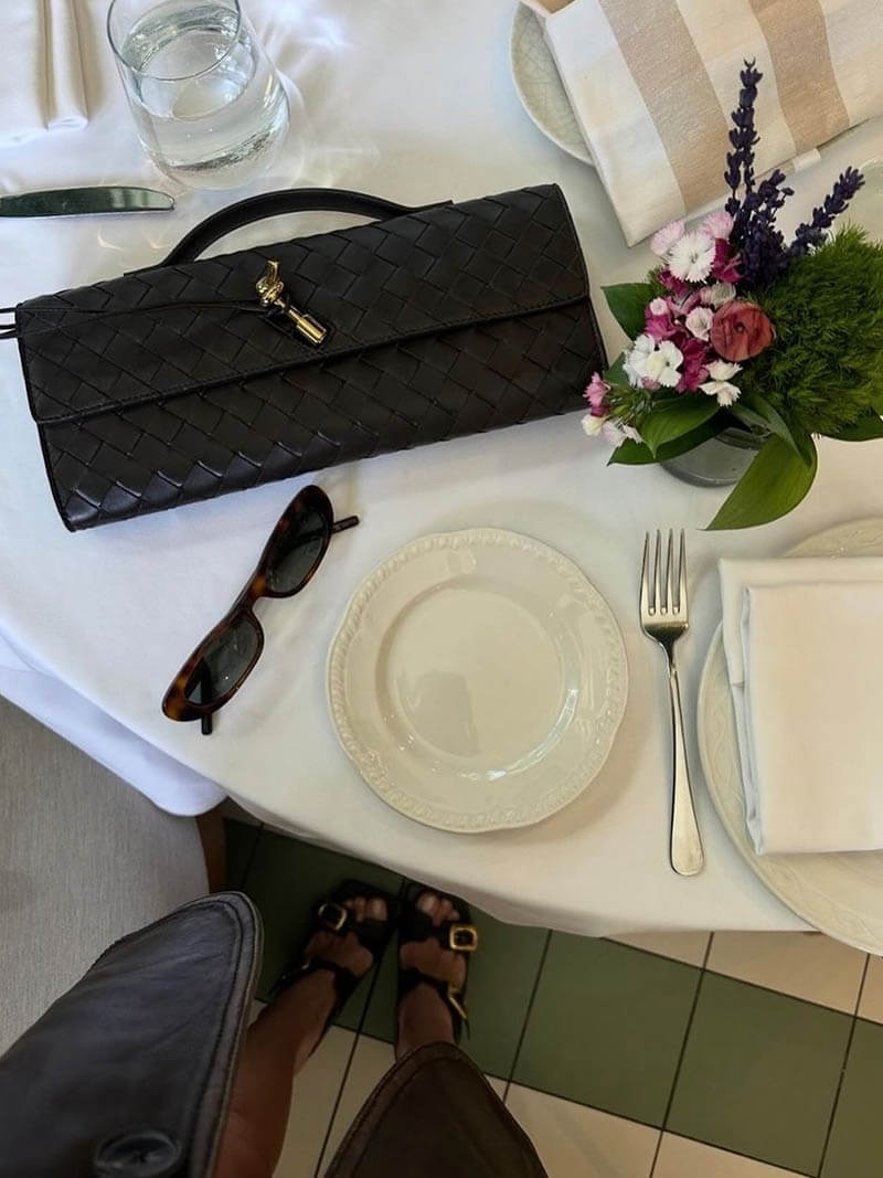 Elegante Gewebte Tasche Bianca