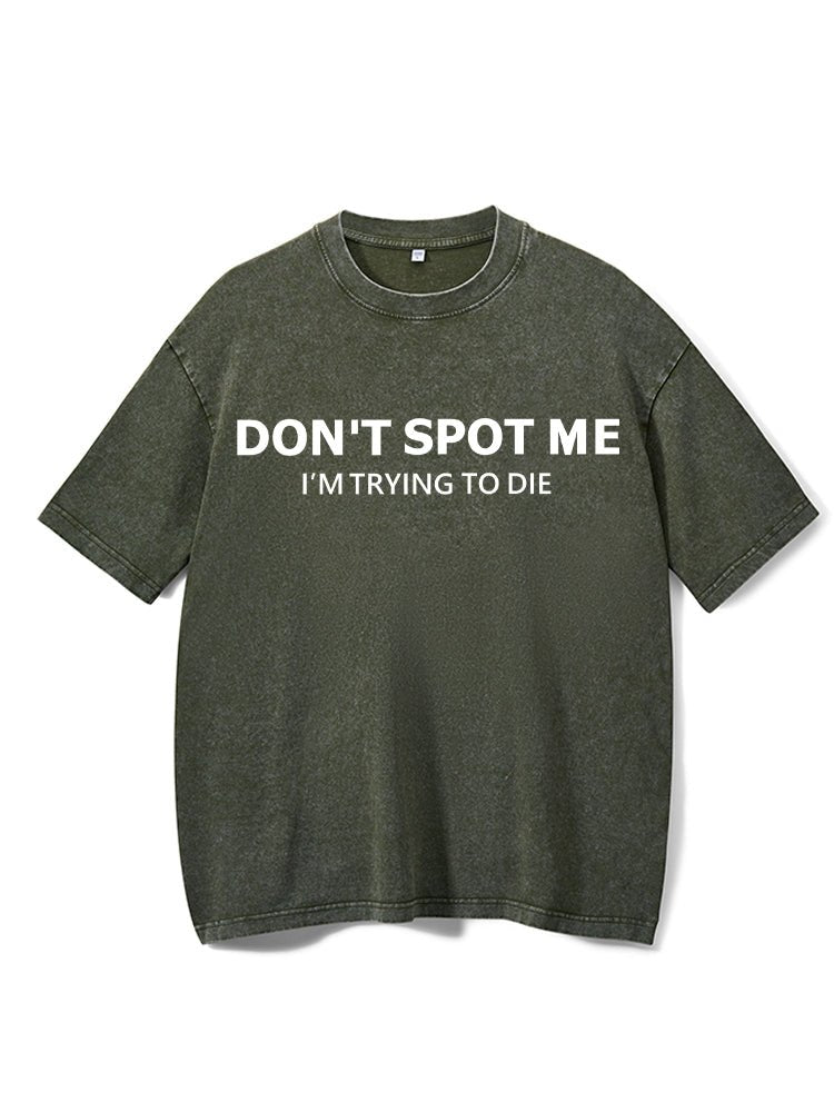 Don't Spot Me: Trendy, gewaschenes T-Shirt