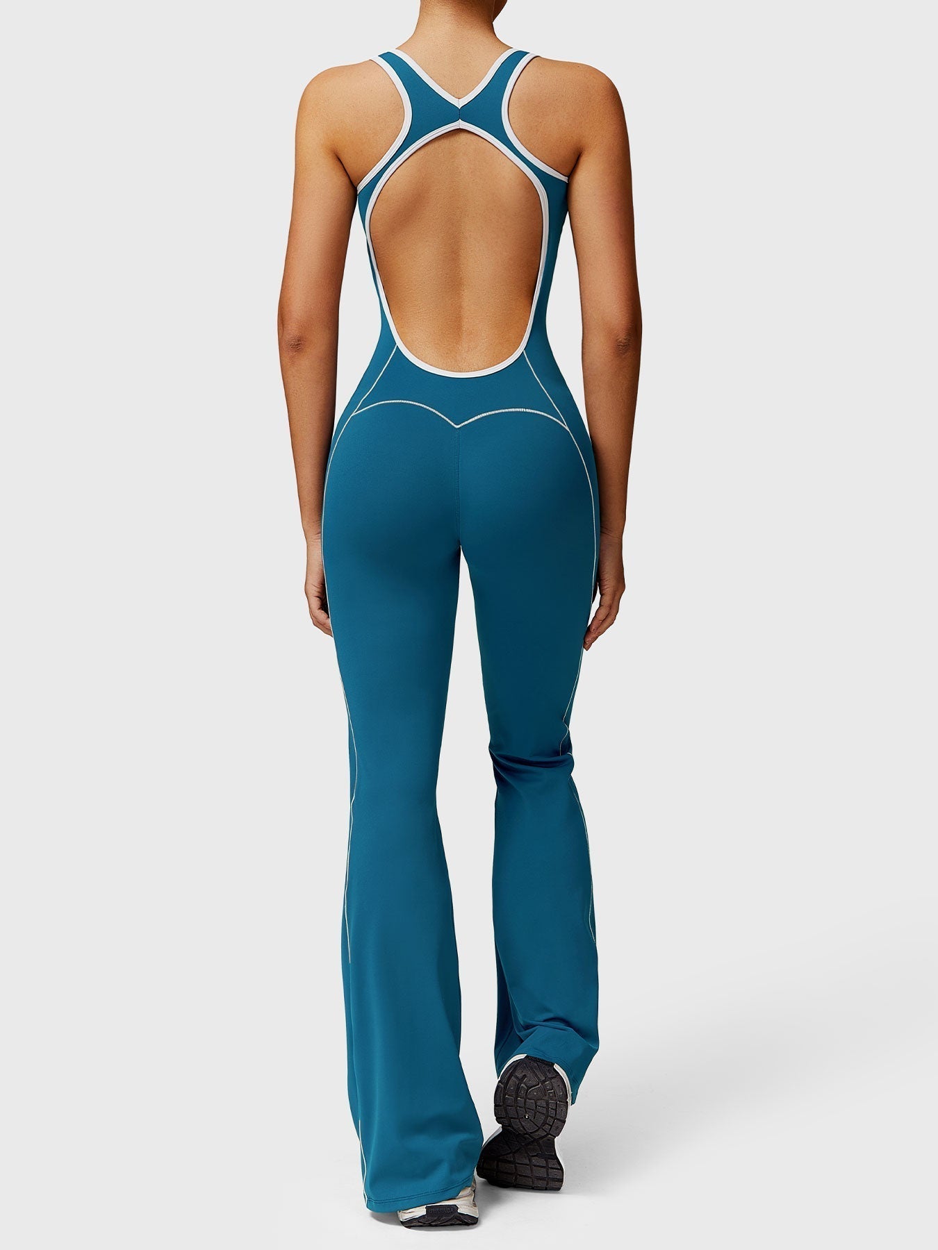 Ironfit Antonia Kontrast-Flare-Jumpsuit