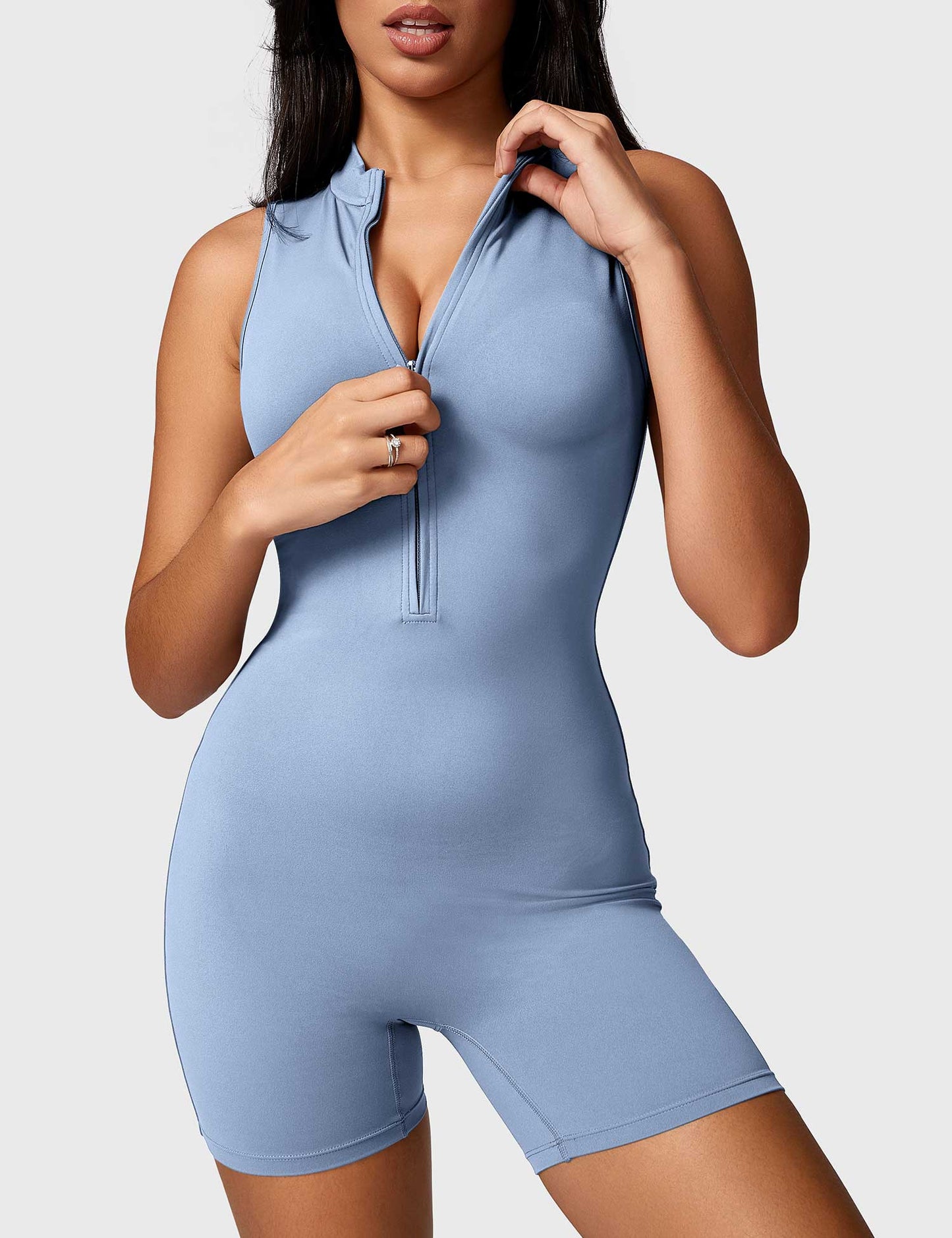 Ironfit Belle Ärmelloser Jumpsuit mit Reißverschluss