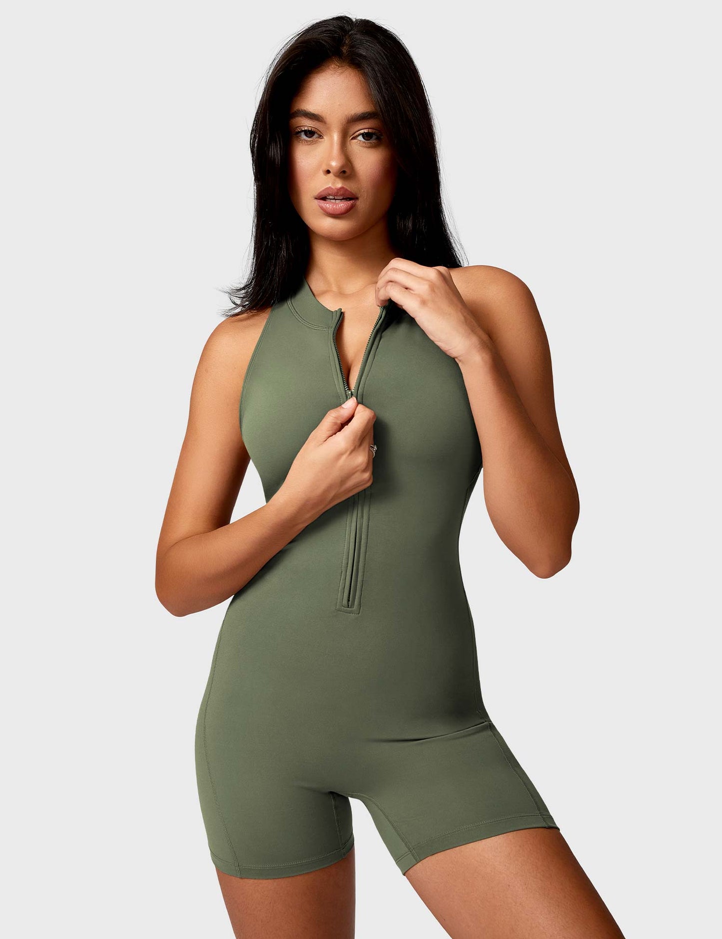 Ironfit Emma Backless Zipper Jumpsuit