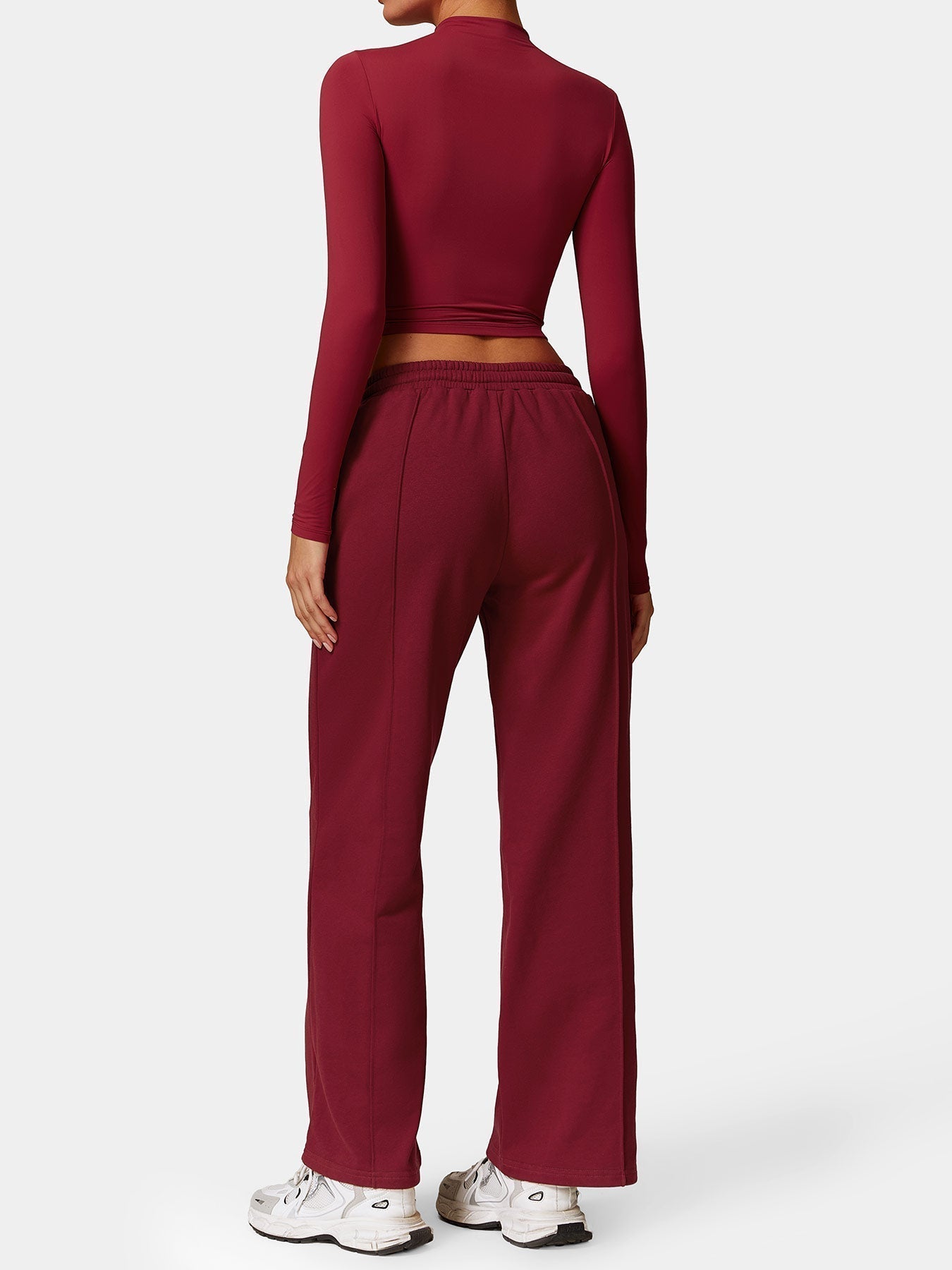 Ironfit Turtle Neck Long Sleeve Crop Top