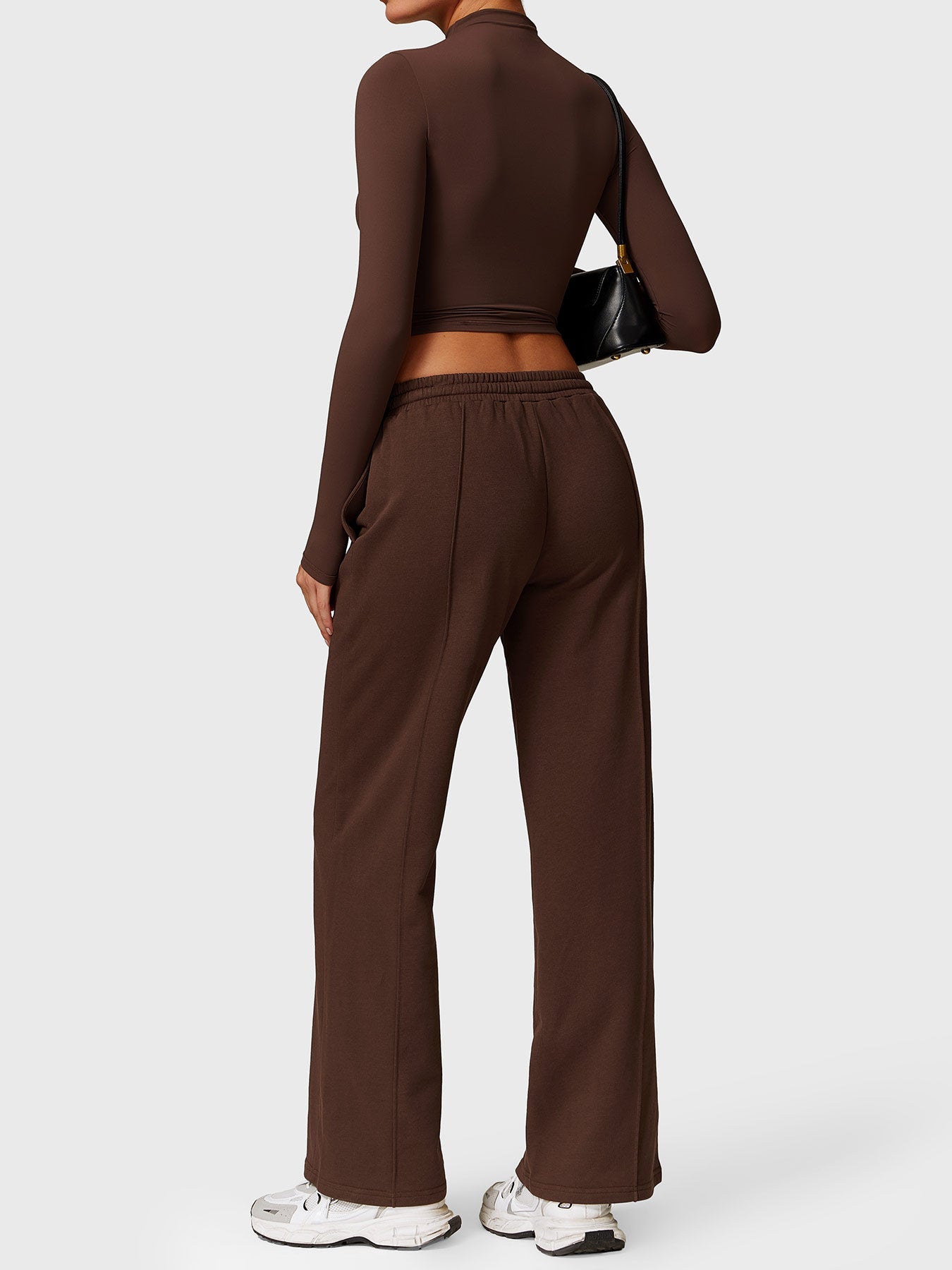 Ironfit Turtle Neck Long Sleeve Crop Top