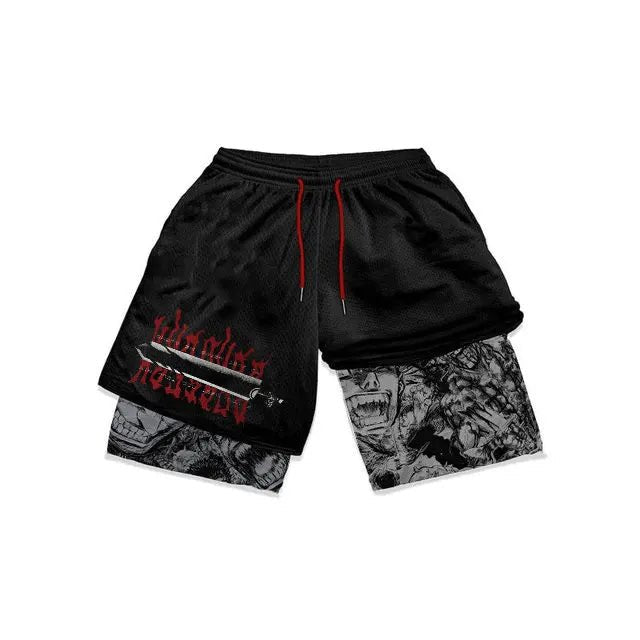 Atheltichub Anime Berserk Mesh Gym Shorts