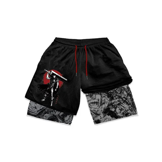 Atheltichub Anime Berserk Mesh Gym Shorts