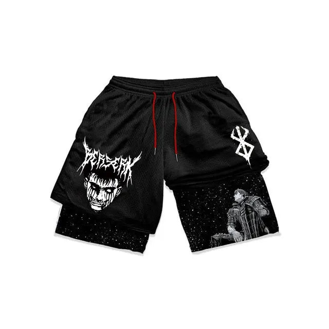Atheltichub Anime Berserk Mesh Gym Shorts