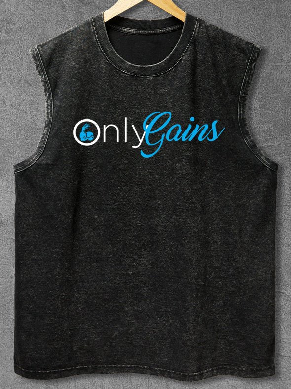 Only Gains: Das Trendige Wasch-Tank von AthleticHub
