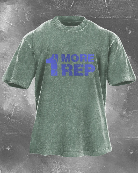 1 MORE REP: Vintage-Style T-Shirt für Fitness-Enthusiasten