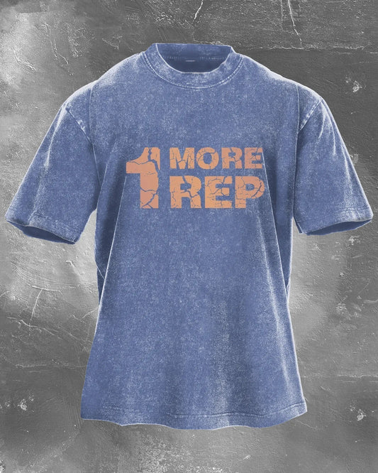 1 MORE REP: Vintage-Style T-Shirt für Fitness-Enthusiasten