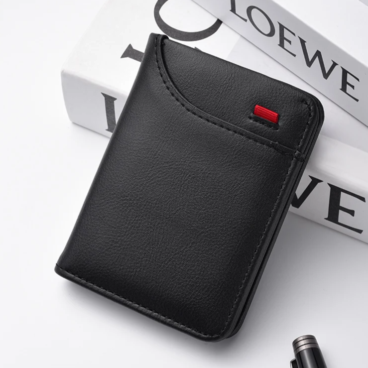 Schiefer Vertikales Portemonnaie: Eleganz in jeder Faltung