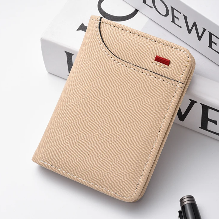 Schiefer Vertikales Portemonnaie: Eleganz in jeder Faltung