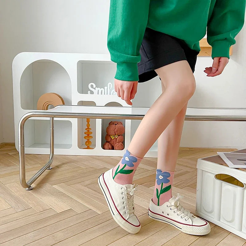 Blühendes Socken-Set: Eleganz für jeden Anlass