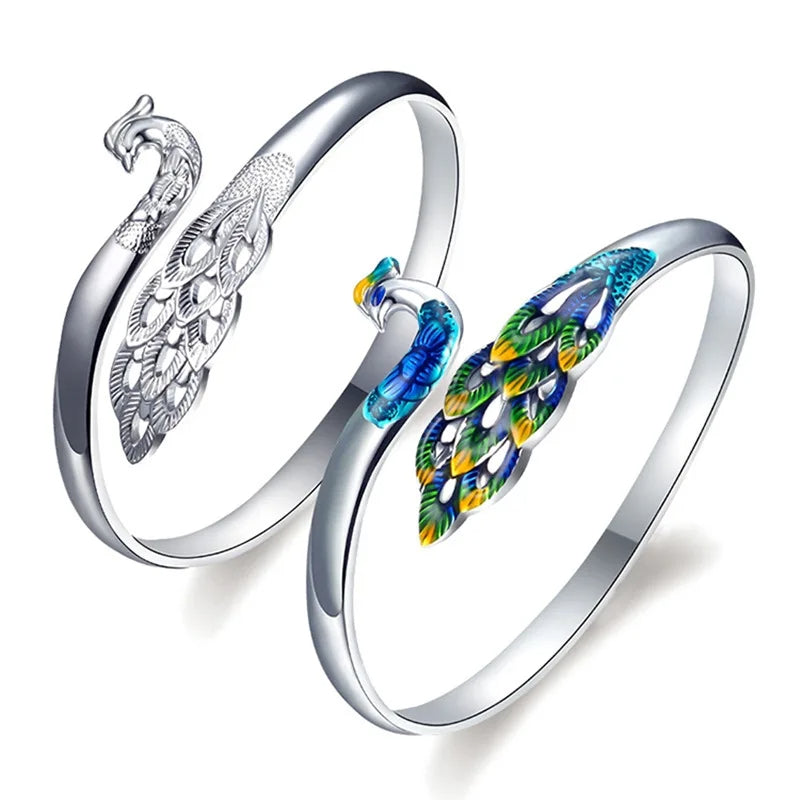 Königliches Pfauenarmband