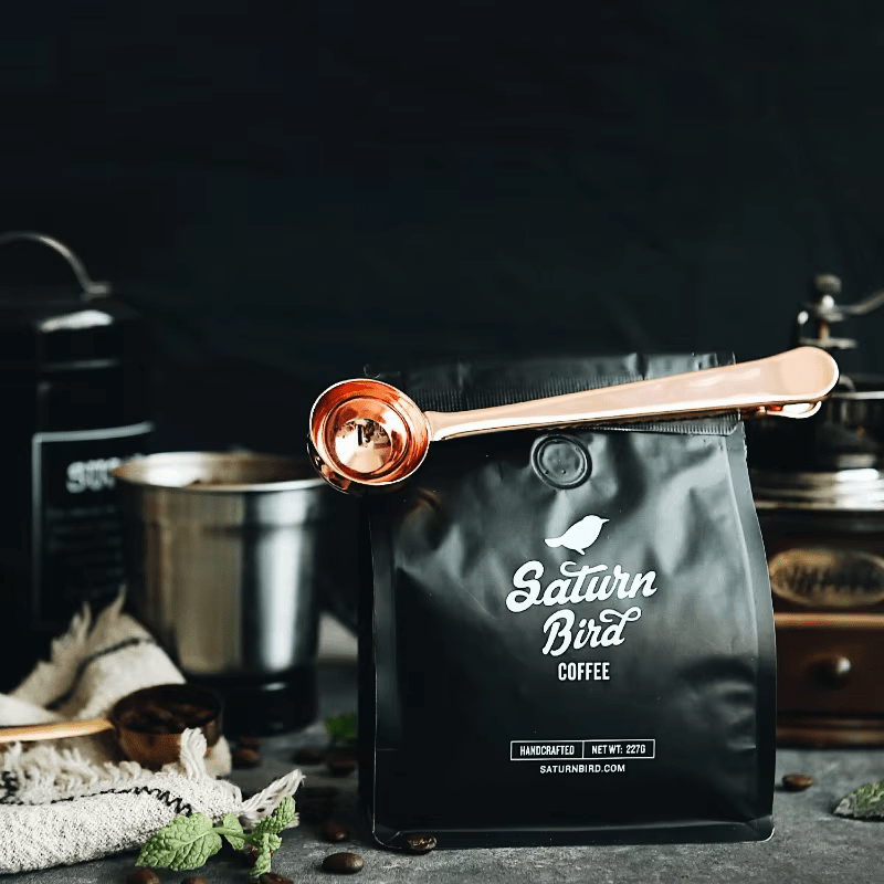 Eleganter 2-in-1 Kaffeelöffel mit Versiegelungsfunktion