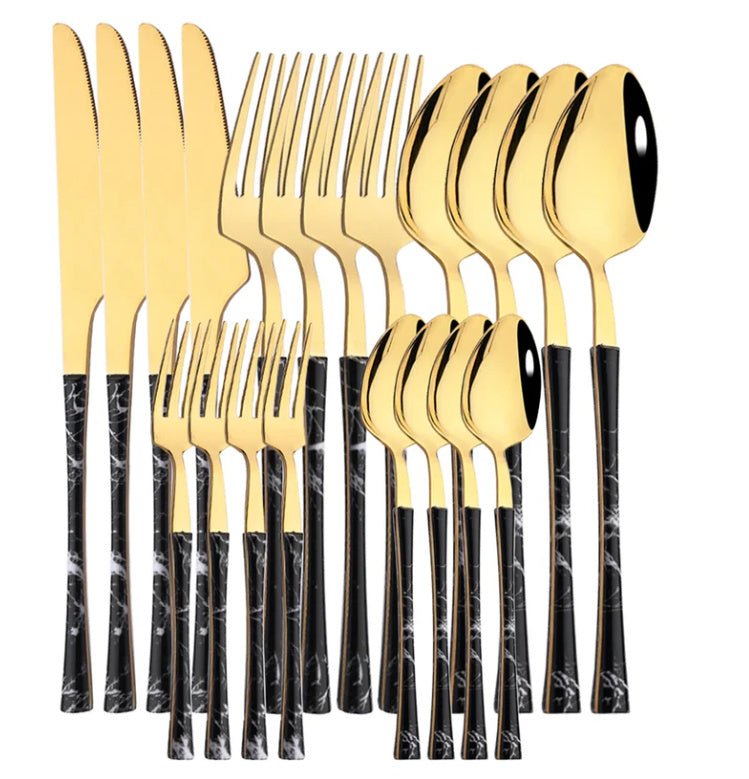 Elegantes 20-teiliges Edelstahl-Besteckset für anspruchsvolle Genießer