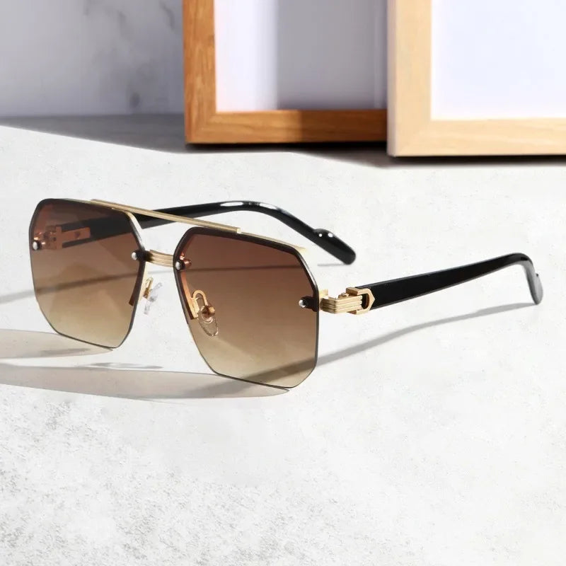 Aether Geometrische Sonnenbrille: Zeitlose Eleganz trifft modernes Design