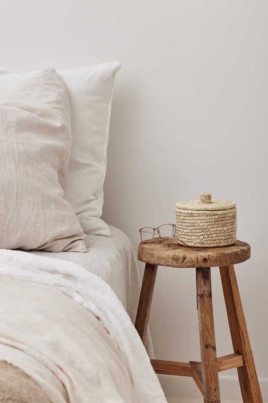 Eleganter Aufbewahrungskorb mit Deckel - Klein