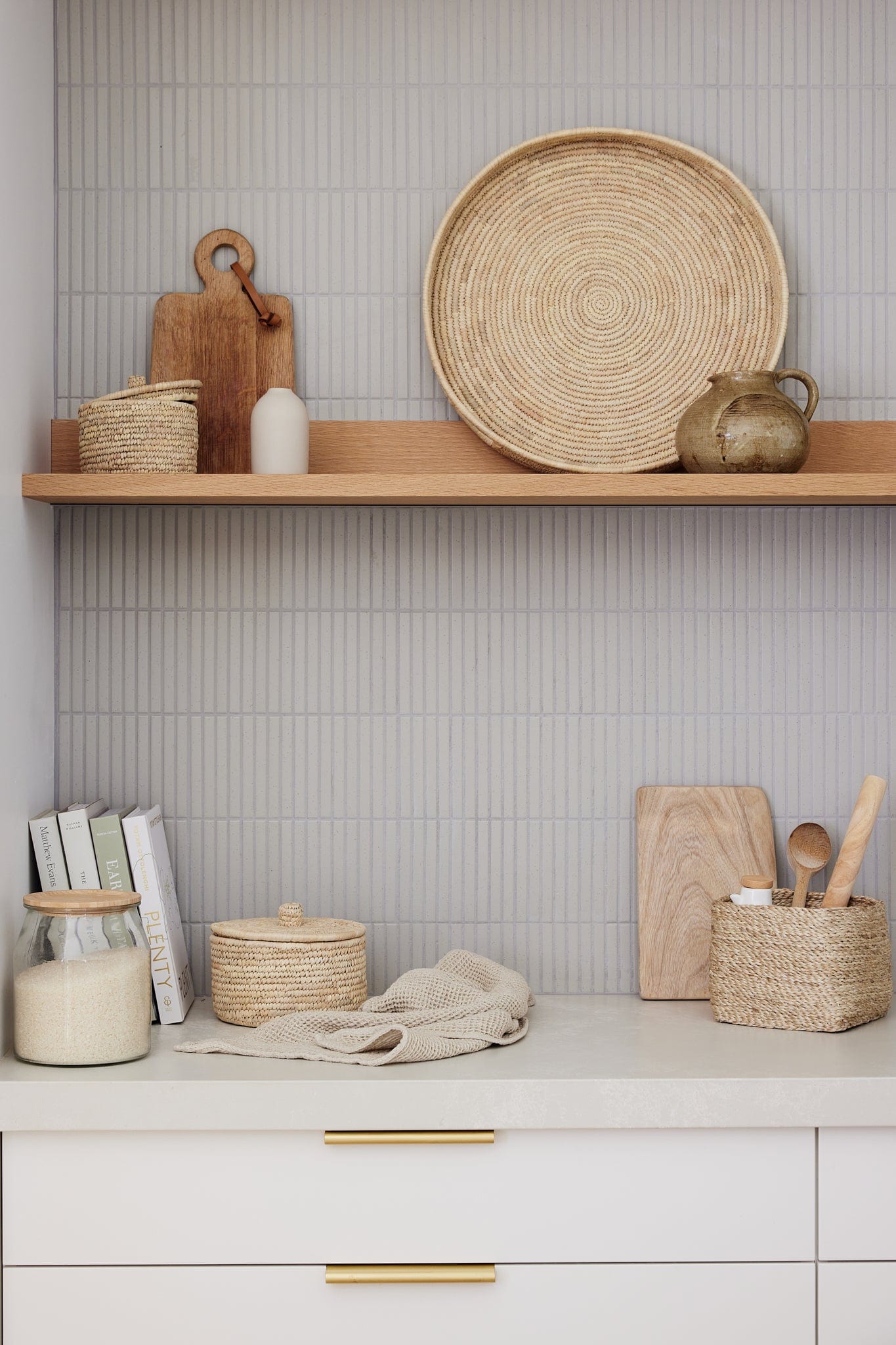 Eleganter Aufbewahrungskorb mit Deckel - Klein