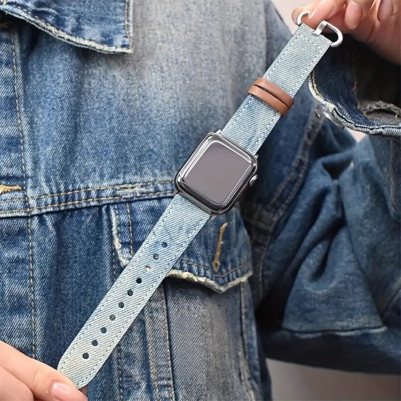 Denim-Edition: Elegantes Apple Watch Armband
