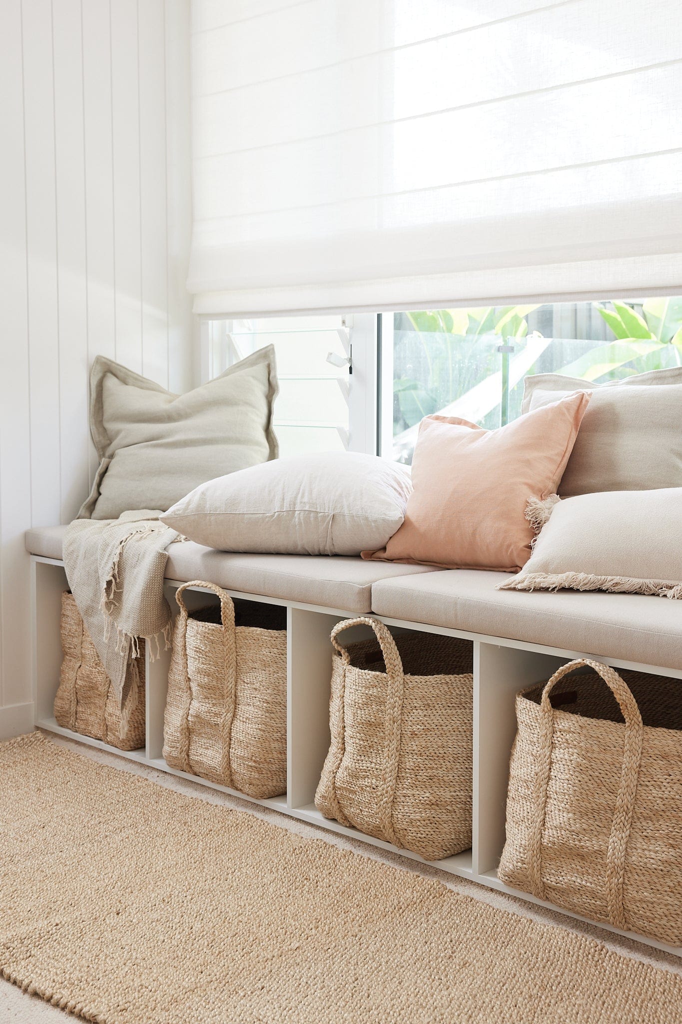 Eleganter Jutekorb in Naturdesign