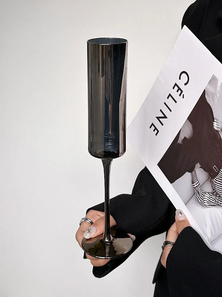 Elegante Noir Champagnerflöten aus Frankreich