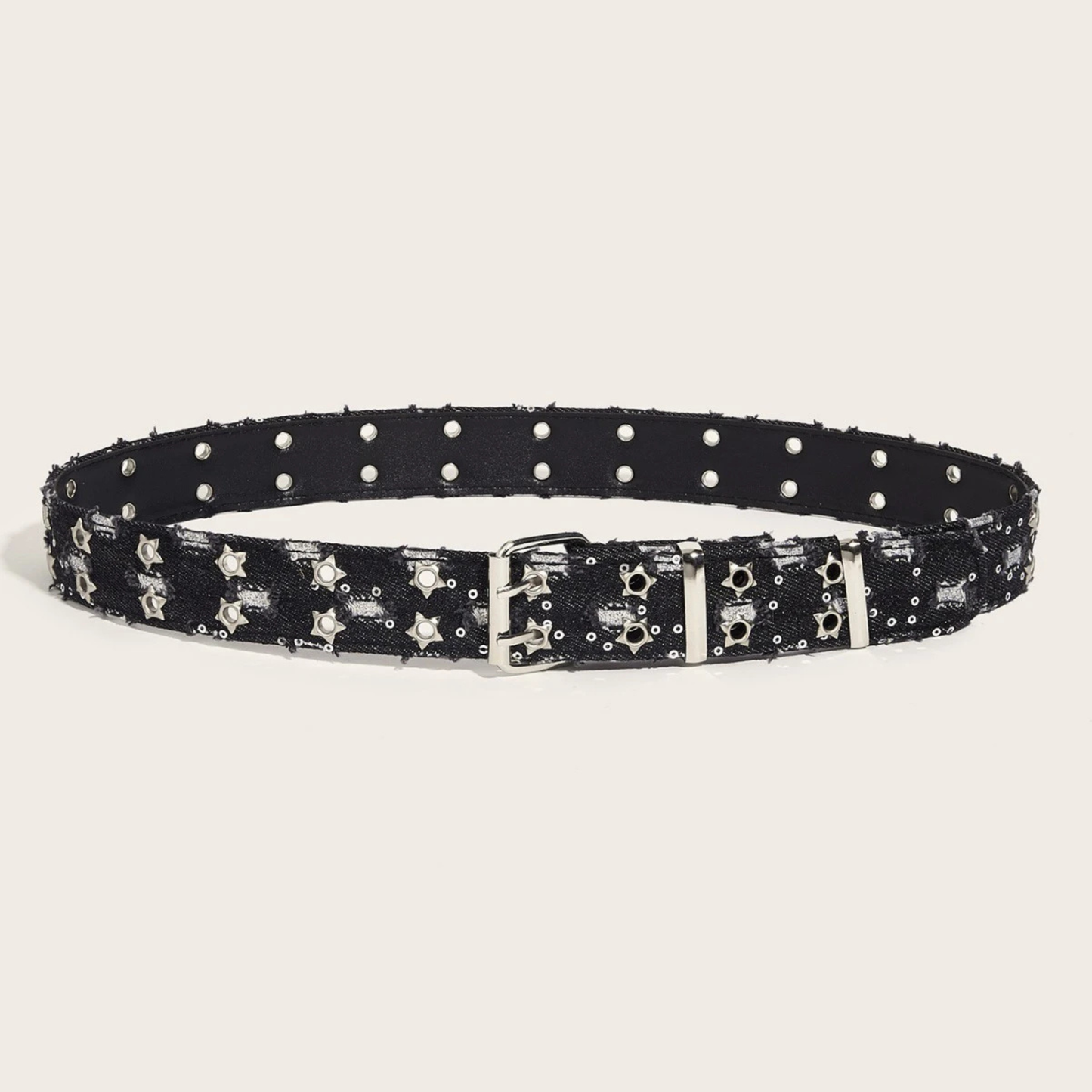 Exklusiver Sternen-Denim-Gürtel im Vintage-Look