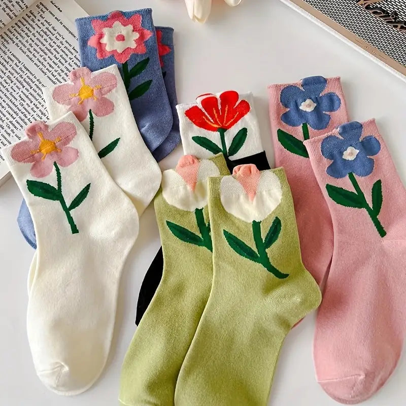 Blühendes Socken-Set: Eleganz für jeden Anlass