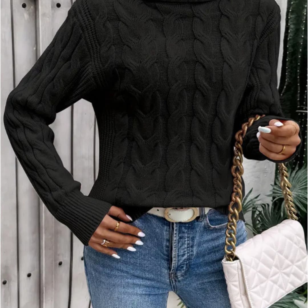 Valérie | Eleganter Rollkragenpullover für Damen