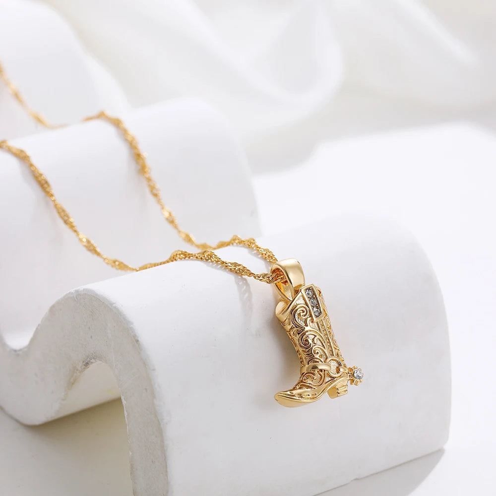 Erbe der Cowgirl Boots: Elegante Halskette