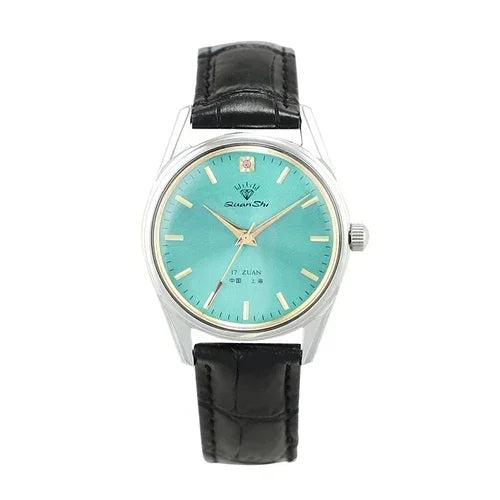 Elegante Aquamarin-Armbanduhr