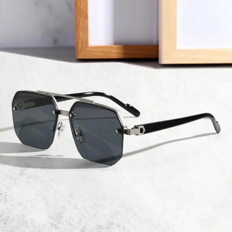 Aether Geometrische Sonnenbrille: Zeitlose Eleganz trifft modernes Design