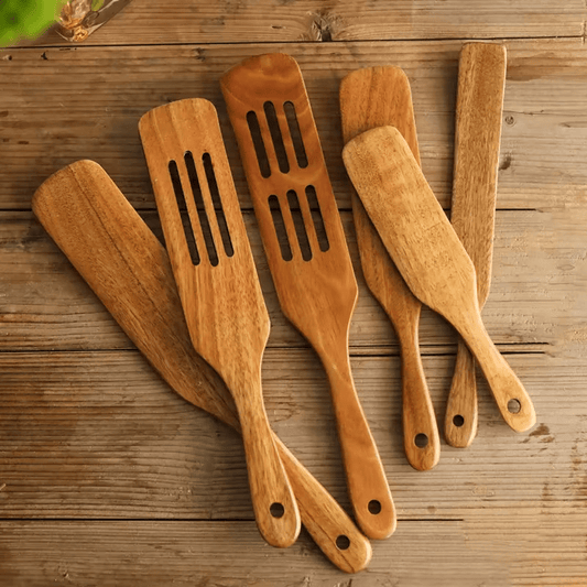 Elegantes 5-teiliges Spurtle-Set aus Akazienholz