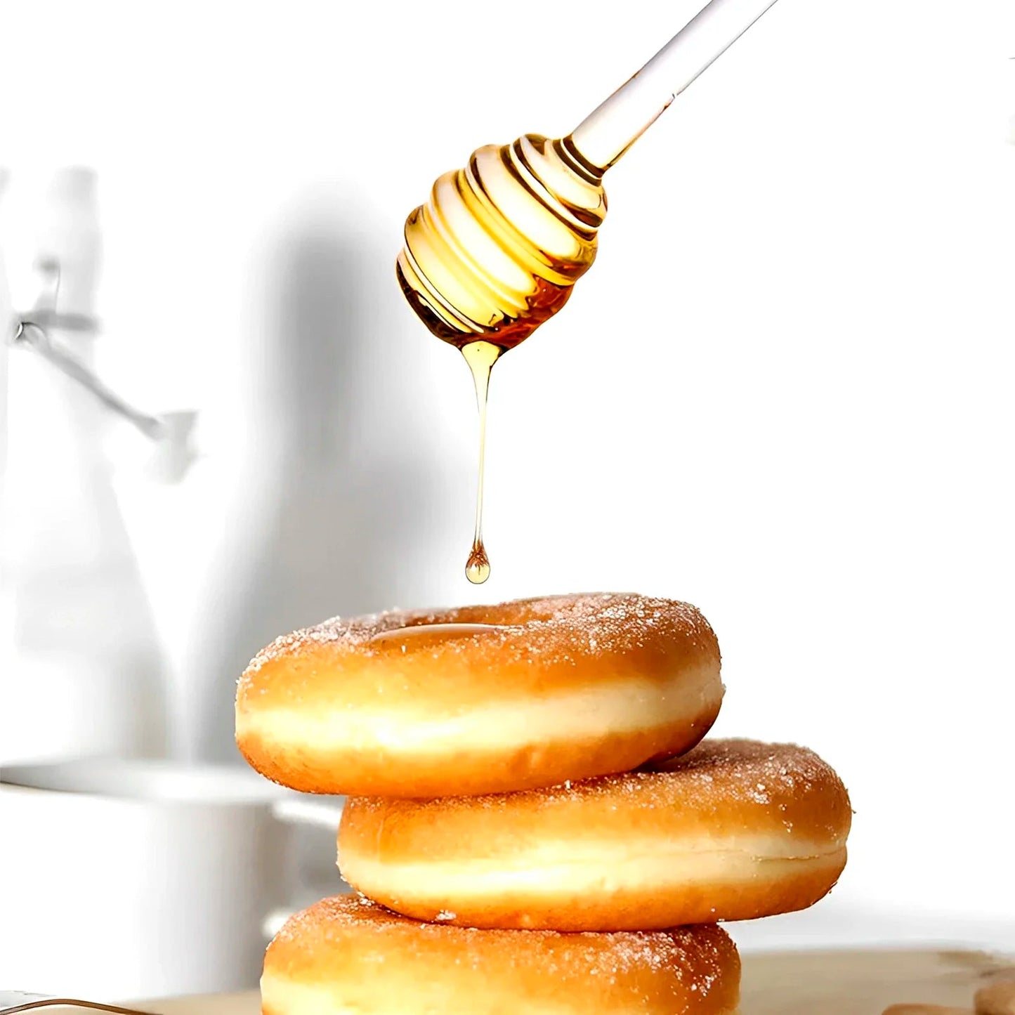 Elegantes Bienenstock-Glas für edlen Honiggenuss