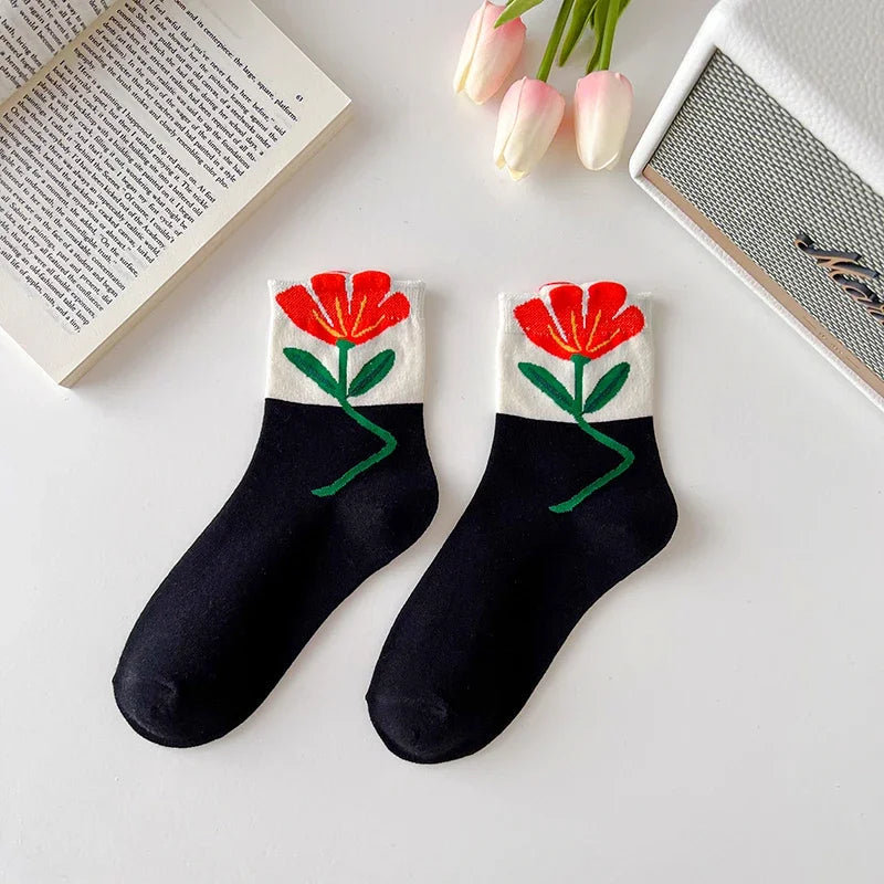 Blühendes Socken-Set: Eleganz für jeden Anlass