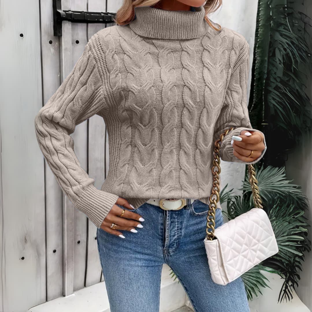 Valérie | Eleganter Rollkragenpullover für Damen