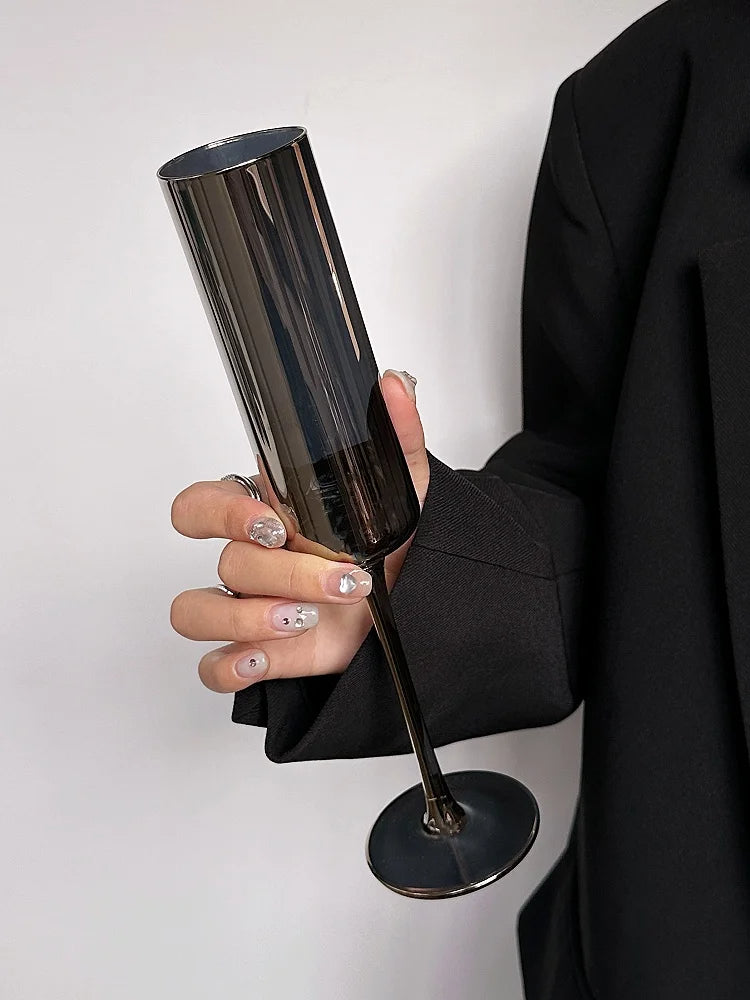 Elegante Noir Champagnerflöten aus Frankreich