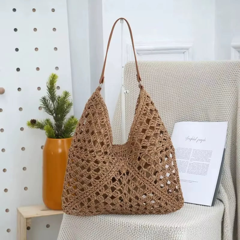 „Palma Breeze: Elegante Häkeltragetasche“