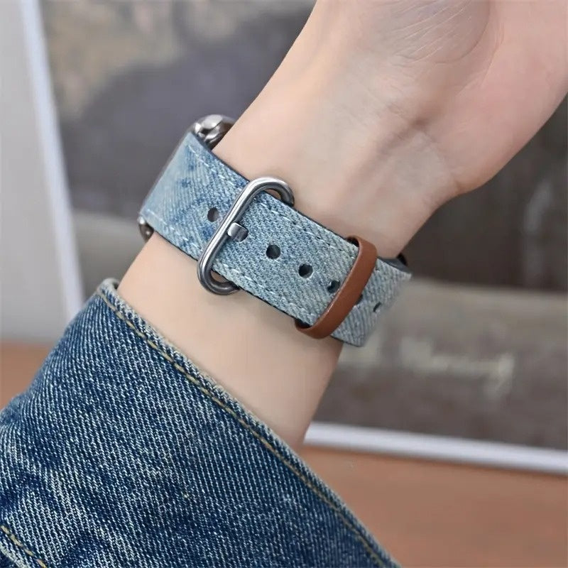 Denim-Edition: Elegantes Apple Watch Armband