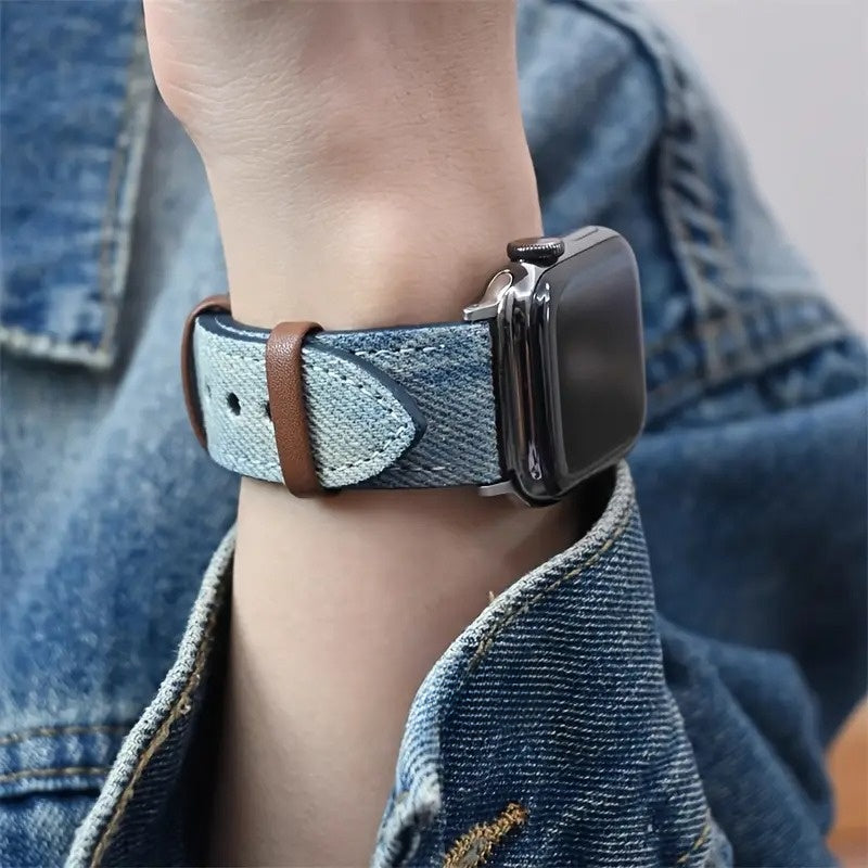 Denim-Edition: Elegantes Apple Watch Armband