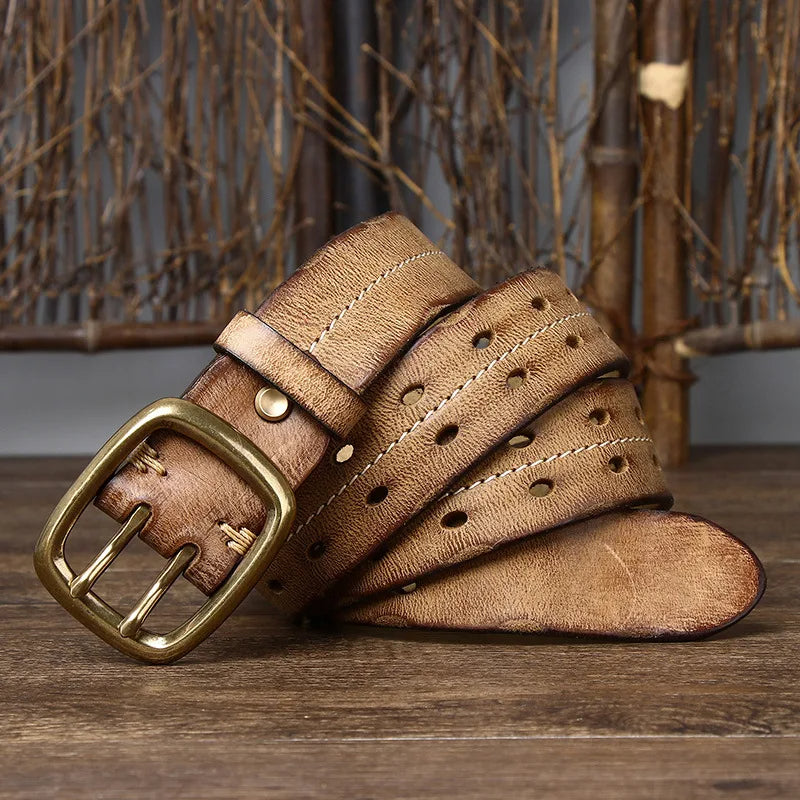 Ascot Gürtel aus feinstem Vollnarbenleder