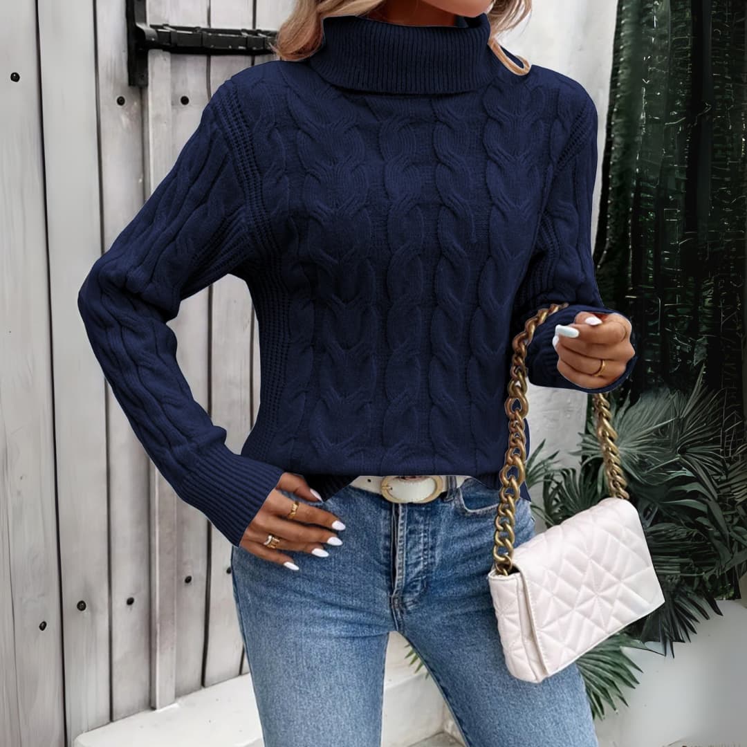 Valérie | Eleganter Rollkragenpullover für Damen