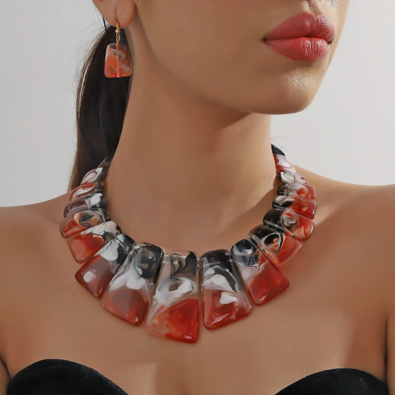 Aurora Harz Schmuckset: Eleganz in Harmonie