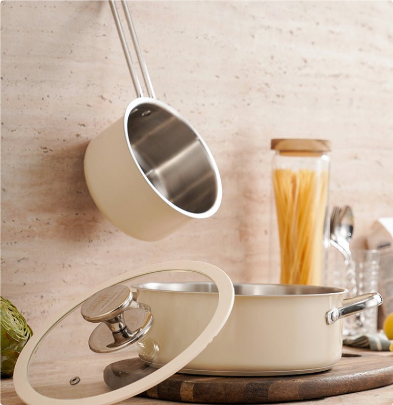 Elegantes 9-teiliges Keramiktopf-Set für anspruchsvolle Köche